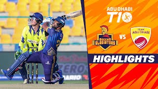 Deccan Gladiators vs Team Abu Dhabi  Abu Dhabi T10  Match 12  Hindi  JioCinema amp Sports18 [upl. by Enitsrik]