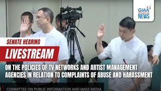 GMA Integrated News Live PART 1 Senate hearing on the policies of TV networks and artist [upl. by Dawna]