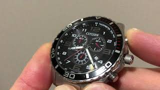 Citizen Eco Drive Watch Chronograph Reset Chronograph Calibration [upl. by Wedurn780]