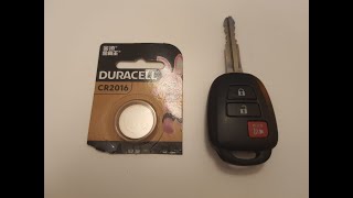 豐田遙控器電池更換 Toyota Remote Key Fob Battery Replacement [upl. by Adeuga]