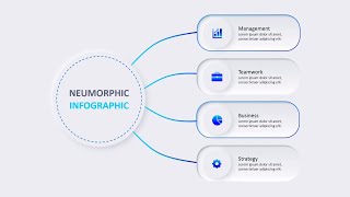 How To Create Animated Neumorphic Infographic PowerPoint Slide [upl. by Nemra]