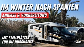 Zu kalt in Deutschland ➡️Im Winter nach Spanien🇪🇸Unsere Anreise🚐 Überladen  SpanienTour 1 [upl. by Riley854]