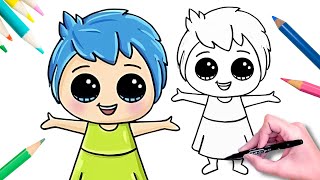 💙💗💚 Comment dessiner JOIE Baby KAWAII  ALEGRIA de ViceVersa 2  INSIDE OUT 2 INSIDE OUT [upl. by Ahmar]