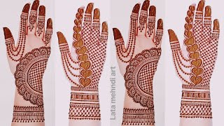 Fronthand Mehndi Design Simple simple mehndi design mehndi designmehndi ka design Mehendi henna [upl. by Adikram]