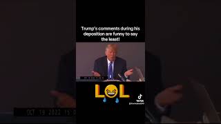 Trump‘s comments during his deposition were extremely funny [upl. by Maretz]