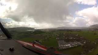 Pilots View Approach Into Vaernes Airport Trondheim Norway  ILS Runway 27  Boeing 737800NG [upl. by Bradney160]