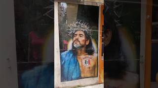 How Naples has made a saint of Maradonawhere to find El Diego in Naples naples maradona [upl. by Arratoon726]