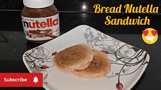 Nutella Bread Sandwich  Ultimate Nutella Toast stepaheadinlife23 [upl. by Acinej]