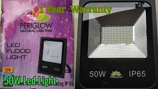 Periglow 50w Led flood light with Warranty [upl. by Orfinger]