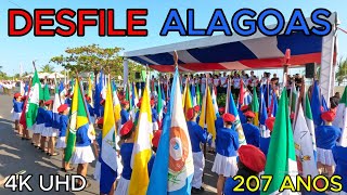 Desfile Cívico de 207 ANOS de ALAGOAS 2024  4K UHD  Parte 1 [upl. by Elocaj]