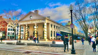 A Look At Quincy Market Downtown Boston Massachusetts [upl. by Haelhsa]