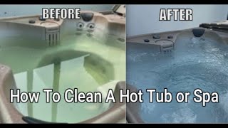 How To Clean A Spa  HotTub  Jacuzzi Arizona Hot Tub FactoryHow to clean a Used Hot Tub or Spa [upl. by Sheldon541]