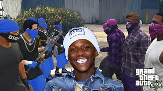 Quando Rondo GOES TO WAR with Grape Street Gang on GTA RP INSANE PART 2 [upl. by Willing192]