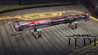 All Lightsaber Materials │Star Wars Jedi Fallen Order [upl. by Olaznog]