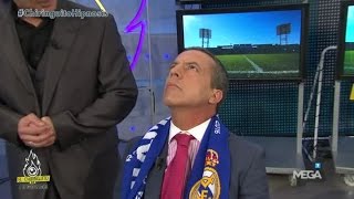 quotHALA MADRIDquot Cristóbal Soria se vuelve madridista por la hipnosis [upl. by Aseen]