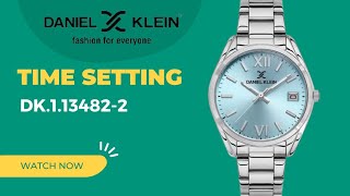 How To Set The TIME Daniel Klein DK1134822 timewatchdc [upl. by Jonny234]