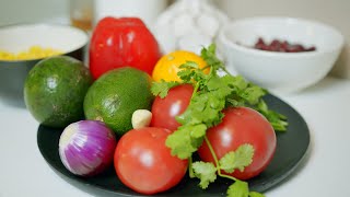 How to make black bean and corn salad  simple bean and corn salad recipe [upl. by Anehsak]