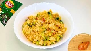 Popular American Salad with Chips  Crunchy amp Delicious Recipe [upl. by Ayotel]