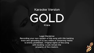 Kiiara  Gold Karaoke Version [upl. by Iren420]