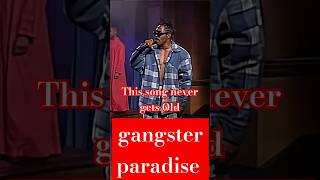 Gangster paradise hiphop lyrics music gangsta gangstasparadise rap edit [upl. by Atirec538]