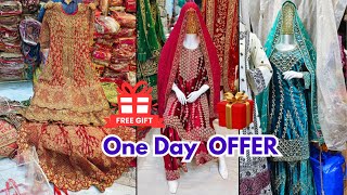 One Days OFFER Hyderabad Khada Dupatta Tail Cut Gown Sharara Bridal Expo OFFER [upl. by Engeddi]