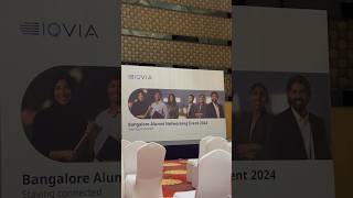 IQVIA  Bangalore Alumni Networking Event 2024  JW Marriott Hotel iqvia bengaluru jwmarriott [upl. by Idram108]