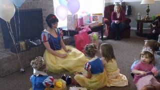 Snow White Arrives To Cydney’s 3rd Birthday Party Video 37 [upl. by Ardaed]