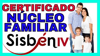 Como Sacar el Certificado NUCLEO FAMILIAR SISBÉN 4 [upl. by Biancha677]