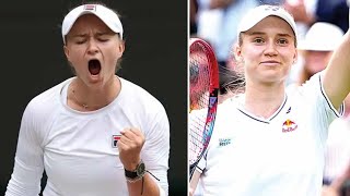 Elena Rybakina vs Barbora Krejcikova Highlights  Wimbledon 2024 semifinal Before [upl. by Hulda]