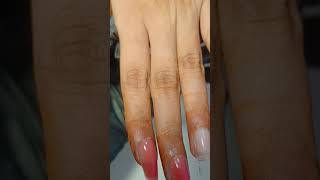 Using hybrid gel 💅🏻nails nailart tutorial naildesign trending gelnails shorts [upl. by Maryellen]