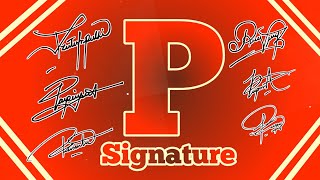 P Signature Style  How to make Beautiful signature  Signature style of my name [upl. by Nylyrehc138]