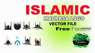 Islamic Madrasa Logo Free Vector File 2024 [upl. by Suehtomit226]