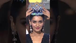 Miss World 2017 Manushi Chhillar  Crowning Moment and Crowning her Sucessor at Vanessa at MW 2018 [upl. by Simmie]