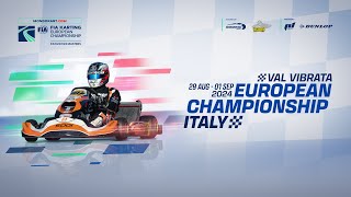 FIA karting European Championship 2024 KZKZ2KZ2 Masters  Round 2 Val Vibrata Sunday [upl. by Woodward751]