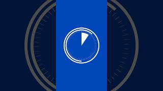 15 seconds timer clock countdown vertical blue white screen 🕒️ [upl. by Dygert]