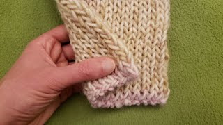 The Double Stockinette Stitch  Knitting Tutorial Reversible amp No Curling [upl. by Ociral]