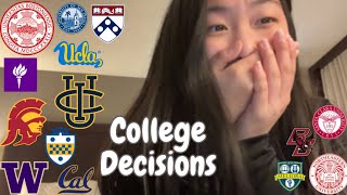 COLLEGE DECISION REACTION 2024  applied to almost 30 schools… [upl. by Ojela]