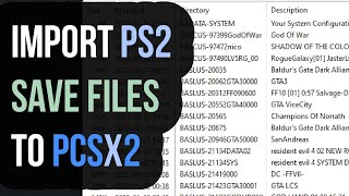 How to Download amp Import PS2 Internet Save Files to PCSX2Qt [upl. by Itsuj]