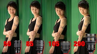 The ULTIMATE Nikon Portrait Prime Lens SHOOT OUT 50 85 105 200 [upl. by Odrautse428]