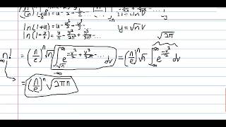 Stirlings Approximation for n Proof [upl. by Inat]