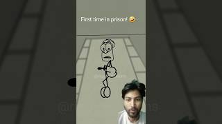 First time in prison meme 😂 cartoon memes funny shorts firsttime [upl. by Aimar]