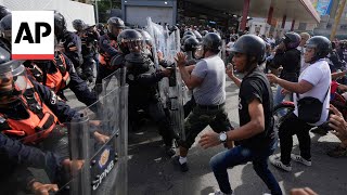 Venezuelans protest after Maduro formally declared winner of presidential election [upl. by Shirline330]