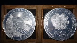 5 kilo 2015 Armenia Noah’s Ark Silver coin [upl. by Nylasoj]