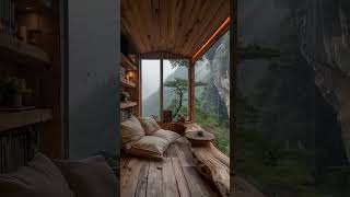 Luxury Cabin nature cabingetaway scenery cabintour relax adventureliving cabinstyle rain [upl. by Eelime930]