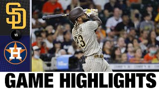 Padres vs Astros Game Highlights 52921  MLB Highlights [upl. by Trilbee]