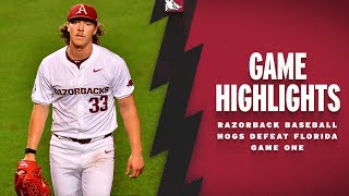 Highlights Hogs Defeat Florida  RAZORBACK BASEBALL [upl. by Ciri]