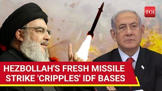 Hezbollahs Missile Barrage Hits IDF Bases Iron Dome Fails To Spot Drone In Israeli Airspace [upl. by Idaline59]