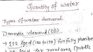 Population Forecasting  Quantity of Water  Water Supply Engineering [upl. by Gamin]