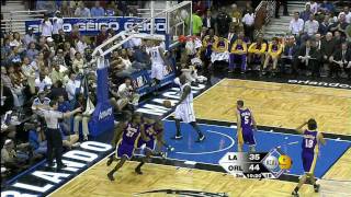 Kobe Tomahawk dunk vs Magic 2008 HDTV 1080i [upl. by Yessydo]