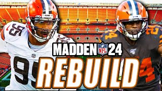 Rebuilding the Cleveland Browns in Madden 24 Longbuild Part 1  quotIts a Money Thingquot [upl. by Girvin]